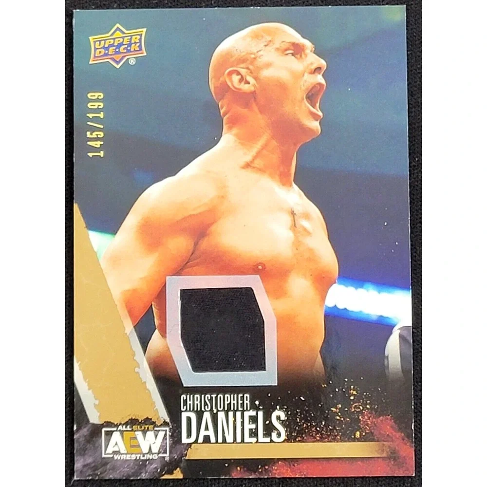 2021 UPPER DECK‎ AEW CHRISTOPHER DANIELS GOLD RELIC #D 145/199
